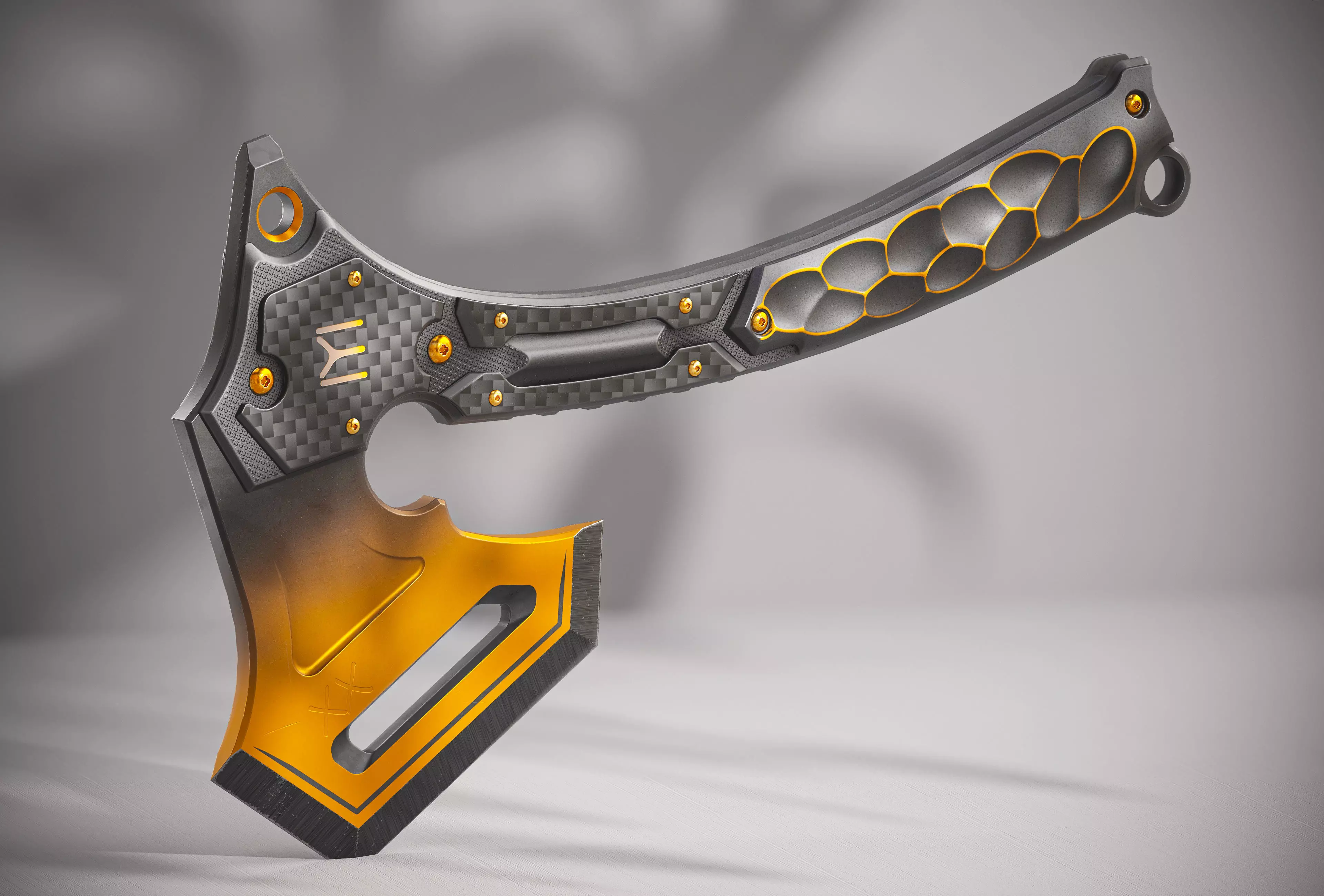 Modern Axe XX PBR Low-poly 3D model_0