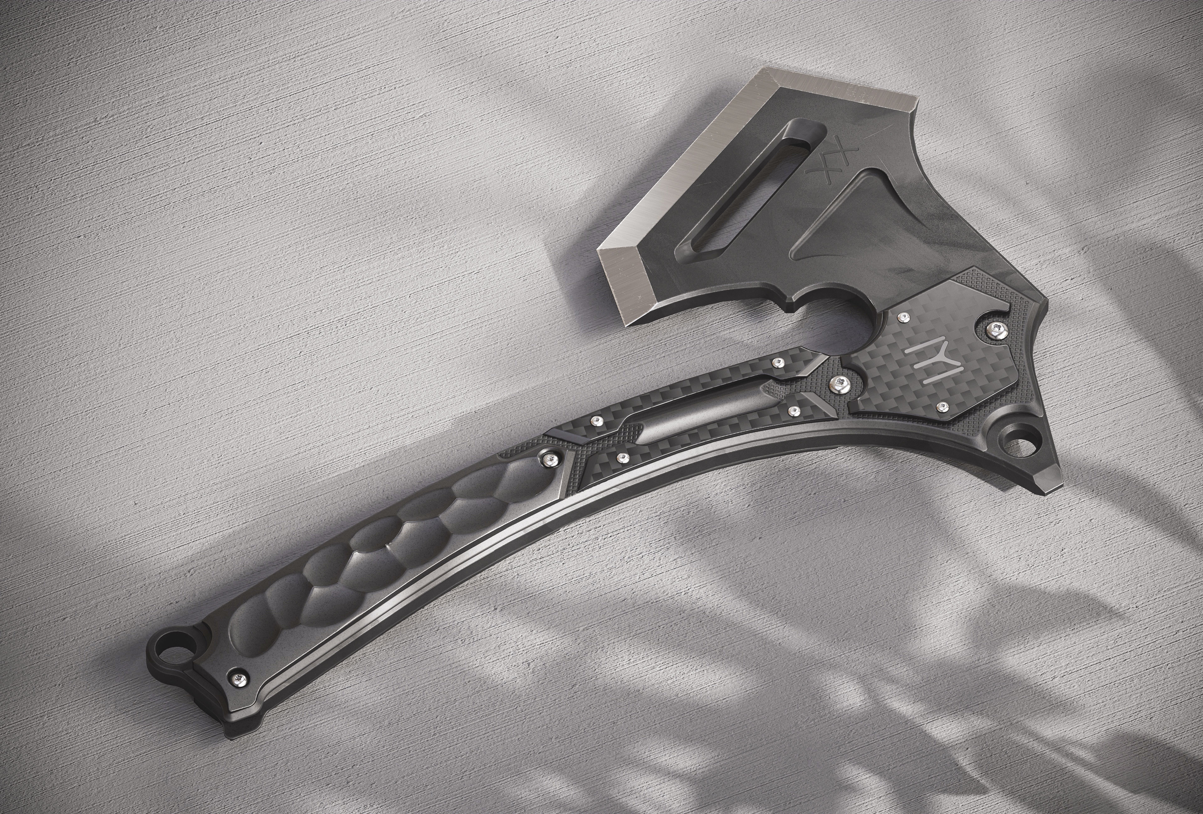 Modern Axe XX PBR Low-poly 3D model_8