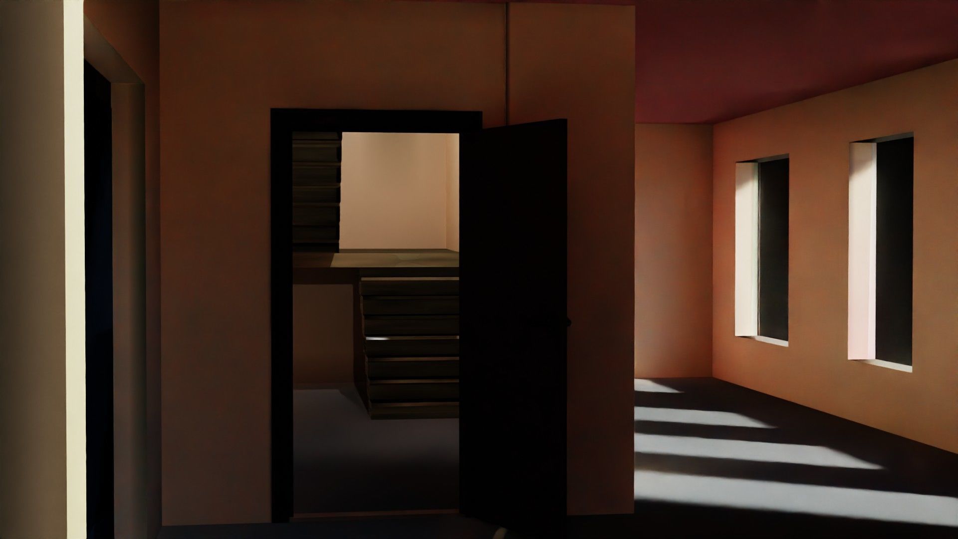 Modern Hotel Building 3D Model Low-poly 3D model_16