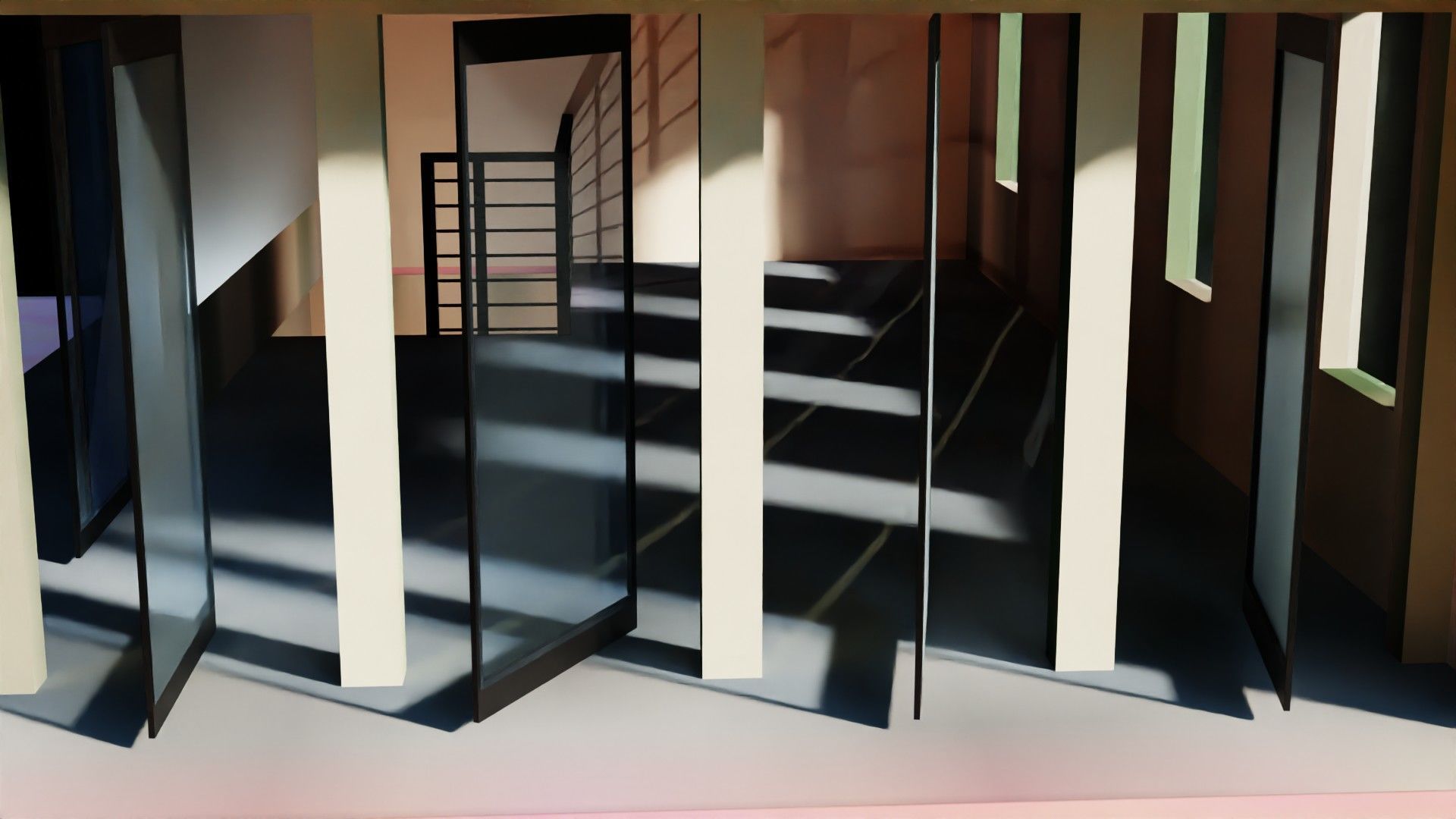 Modern Hotel Building 3D Model Low-poly 3D model_18