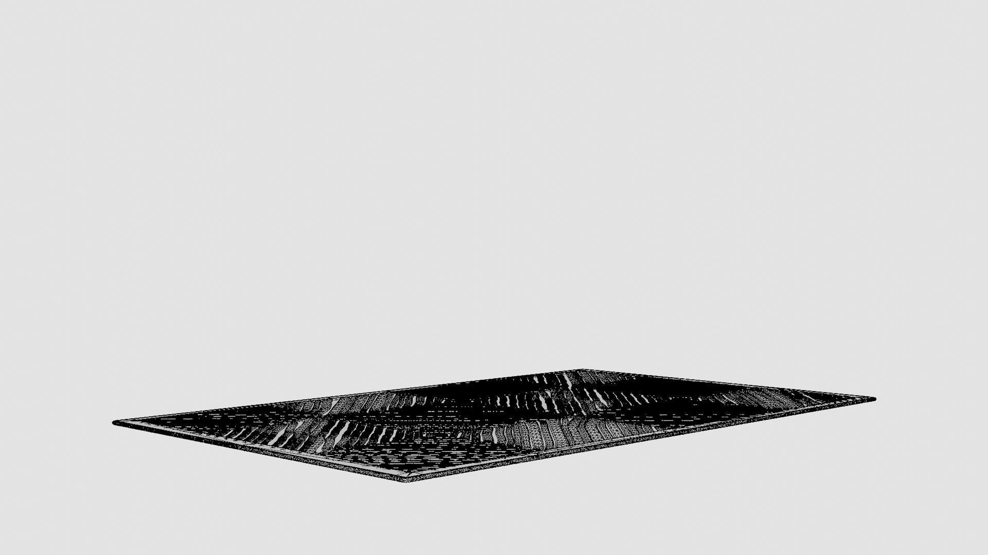 Rug 100x160 Low-poly 3D model_7