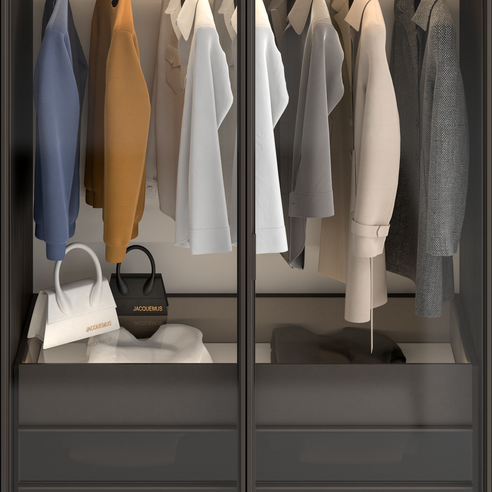 Senzafine Armadio 3D model_1