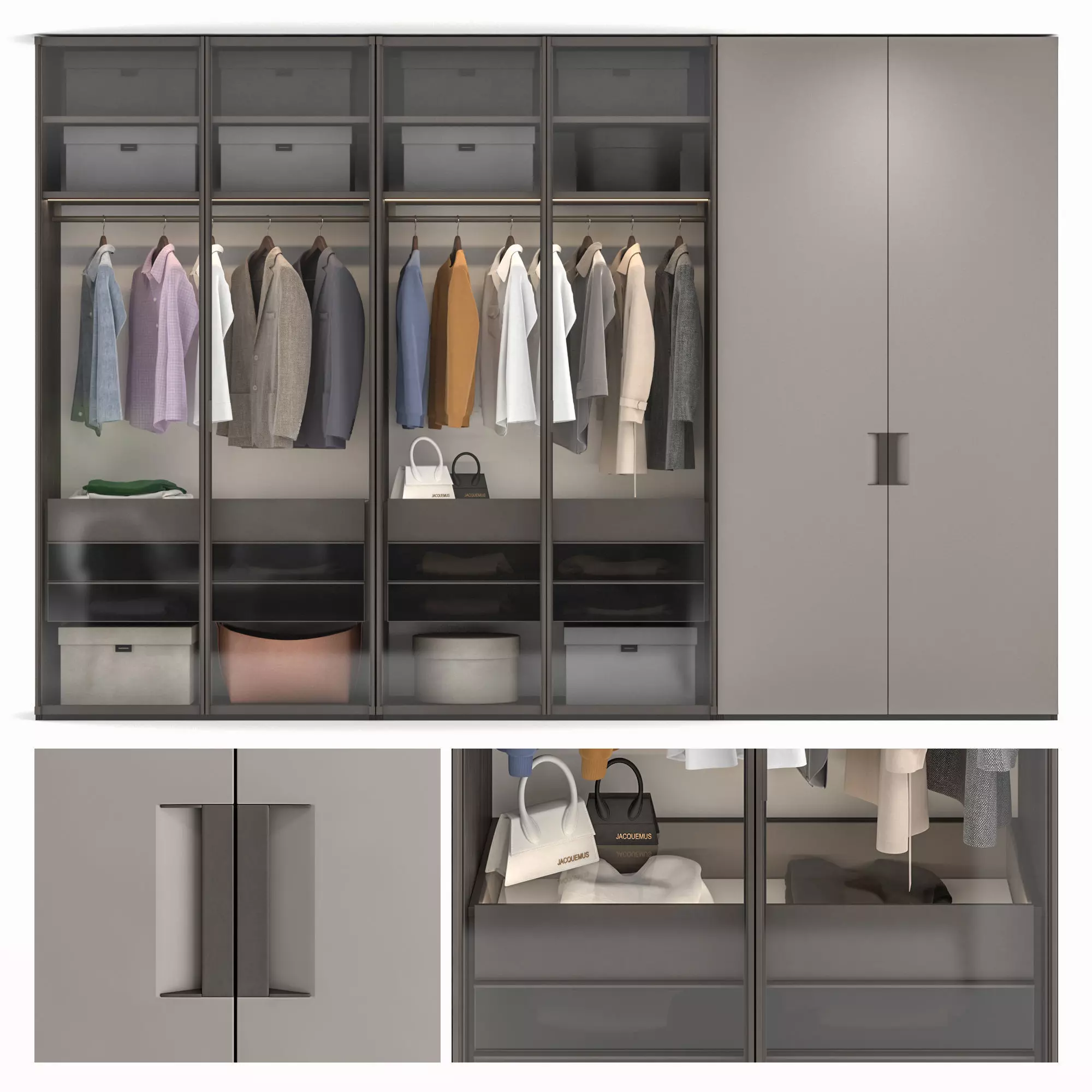 Senzafine Armadio 3D model_0