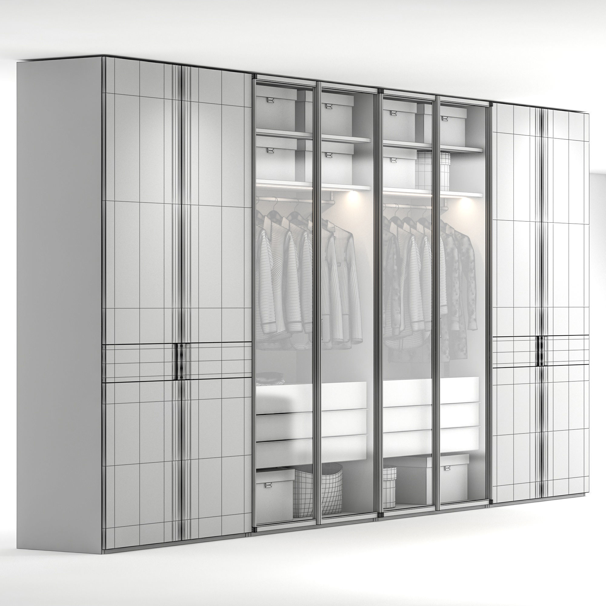 Senzafine Armadio 3D model_7