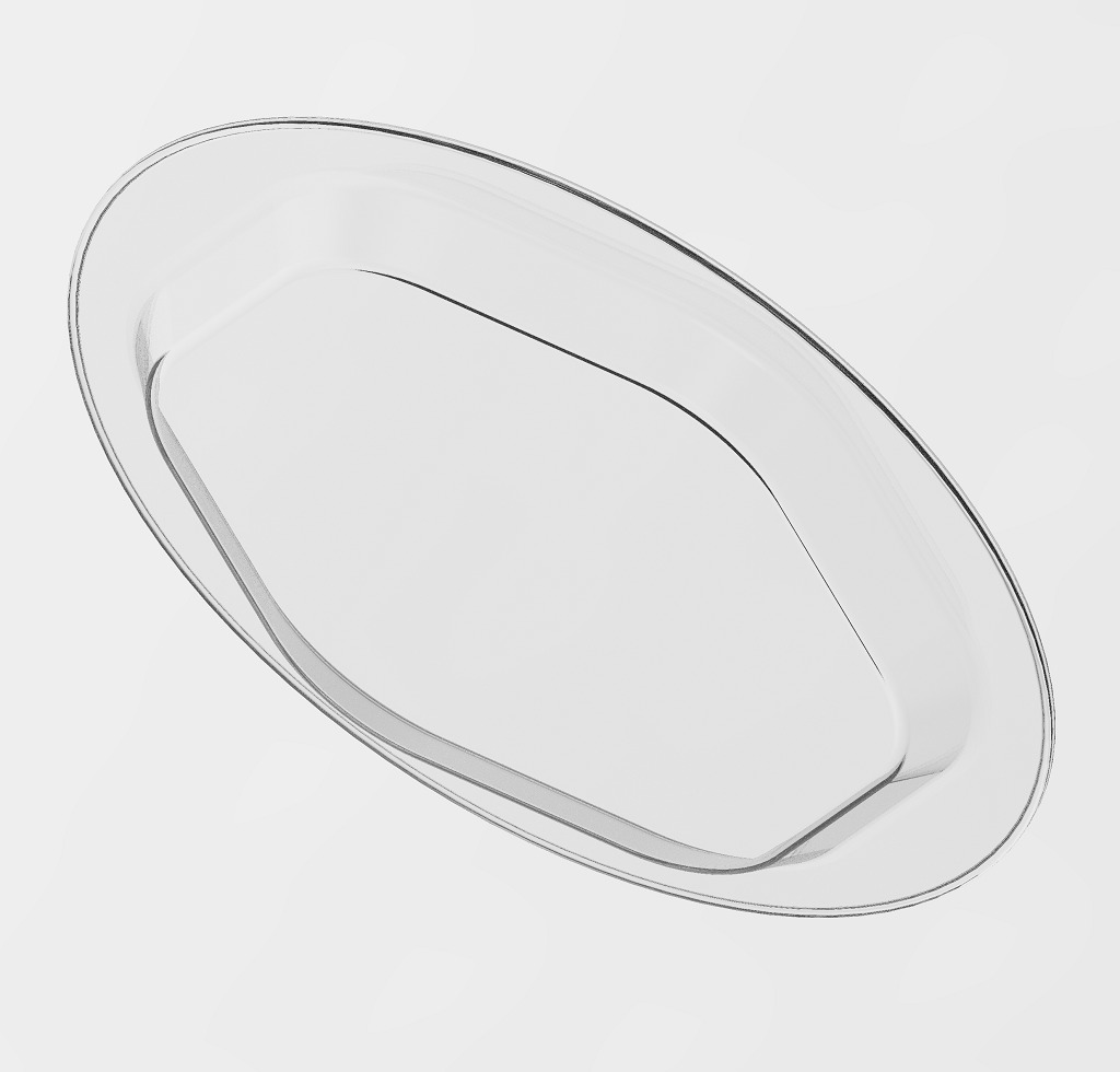 Hexagonal Serving Plate 3D print model_2