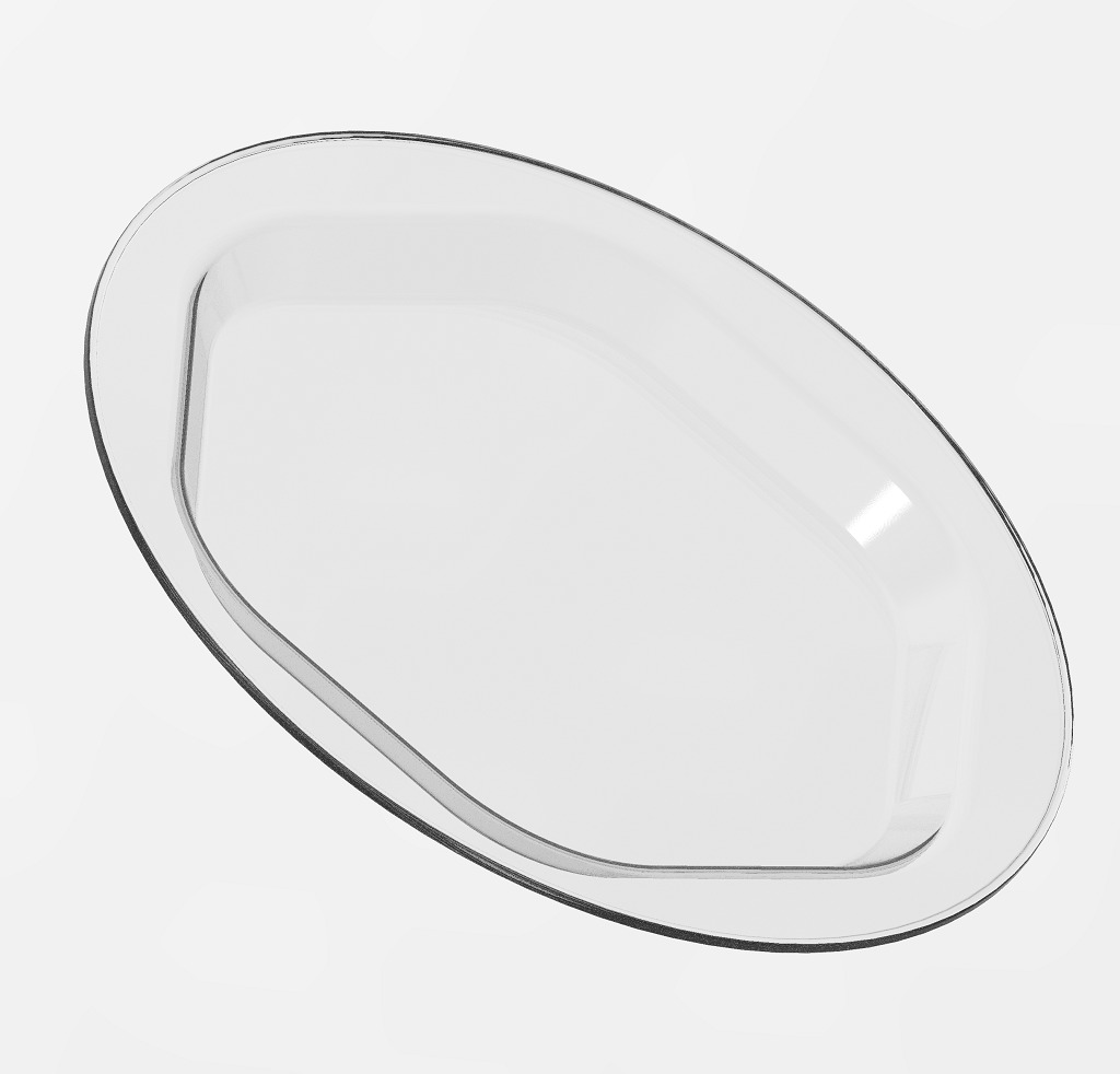 Hexagonal Serving Plate 3D print model_1