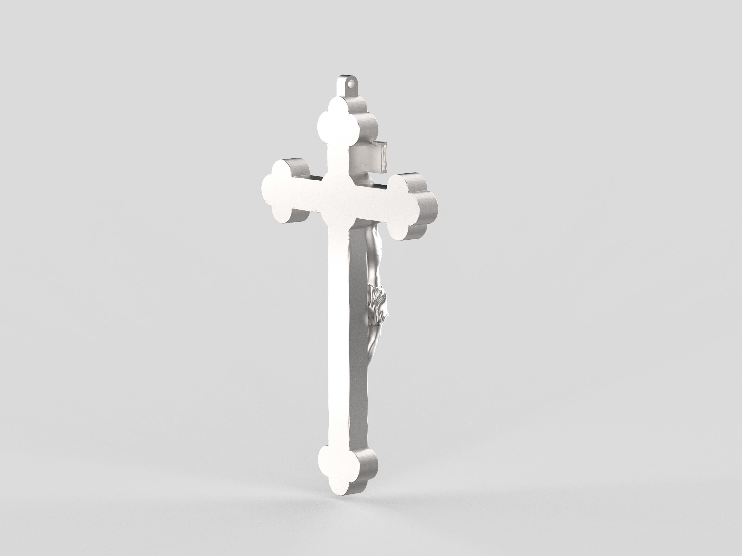 3D Printed Model of Jesus on the Cross with Pattern 3D print model_5
