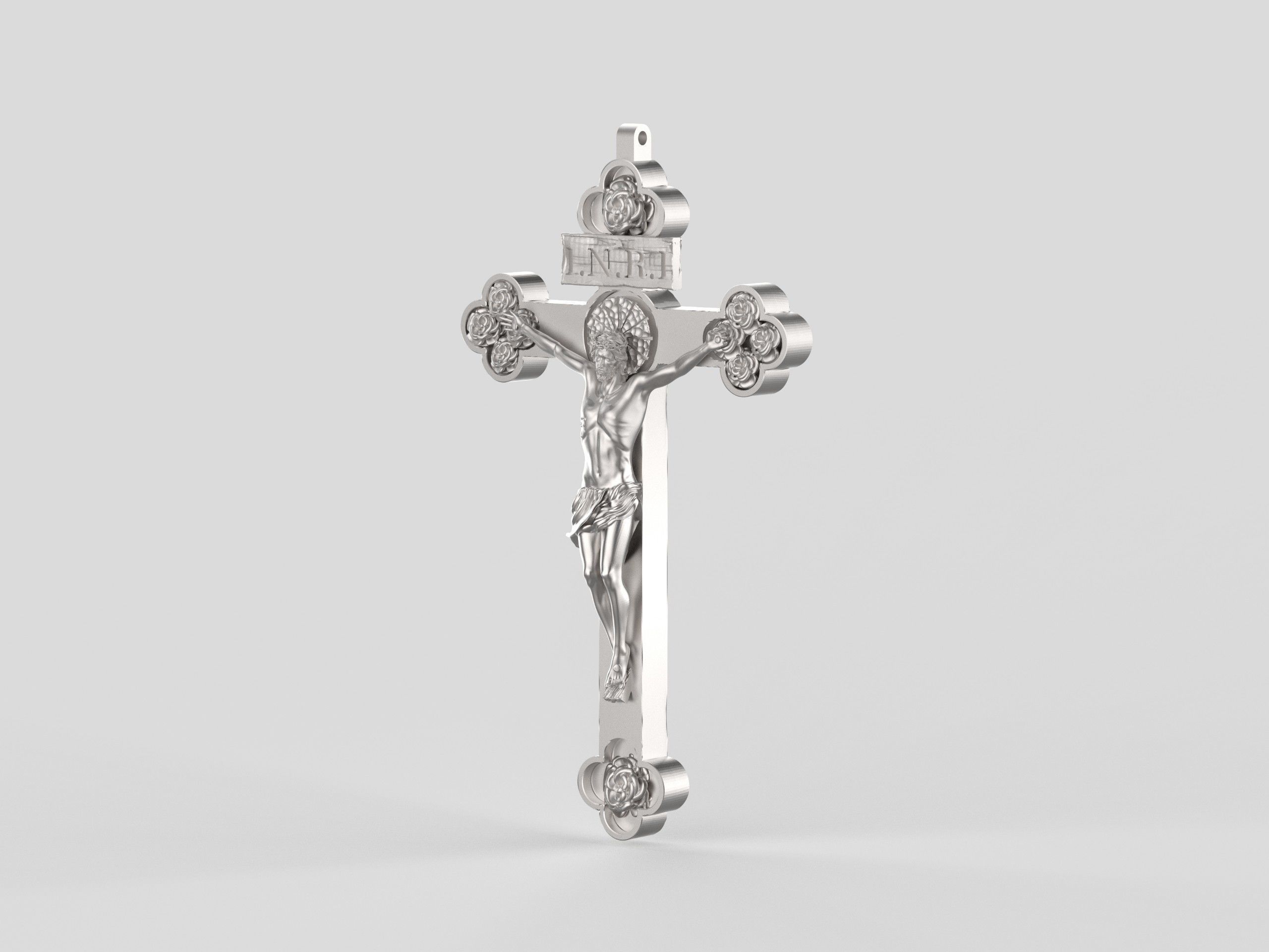 3D Printed Model of Jesus on the Cross with Pattern 3D print model_4