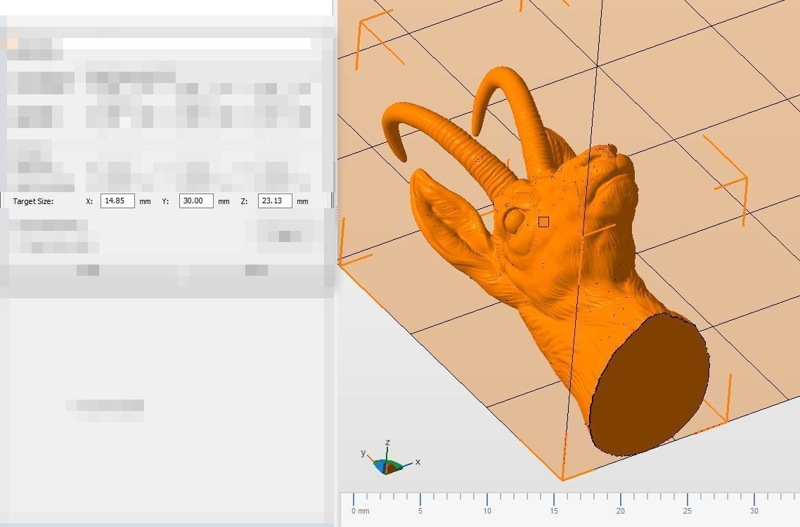 Alpine chamois bust 3D print model_23