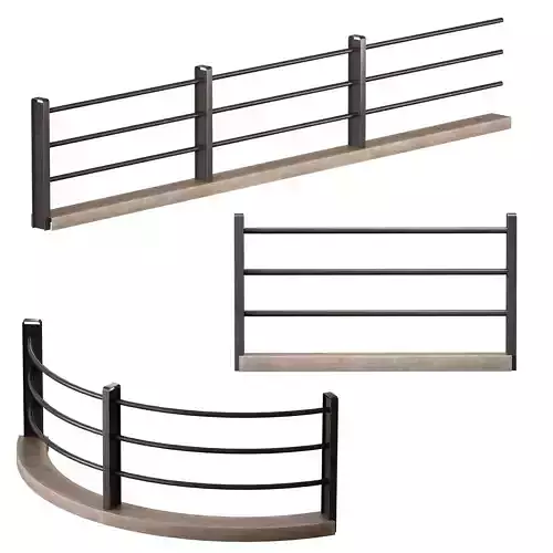 Metal fence street fencing