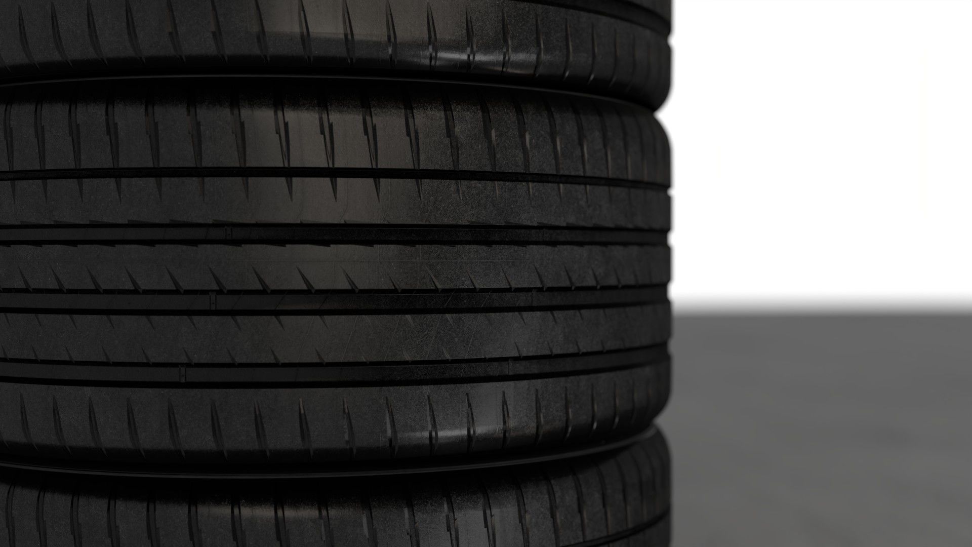 Realistic RIM and Tire 02 Subdivision ready 1K 2K 4K Low-poly 3D model_2