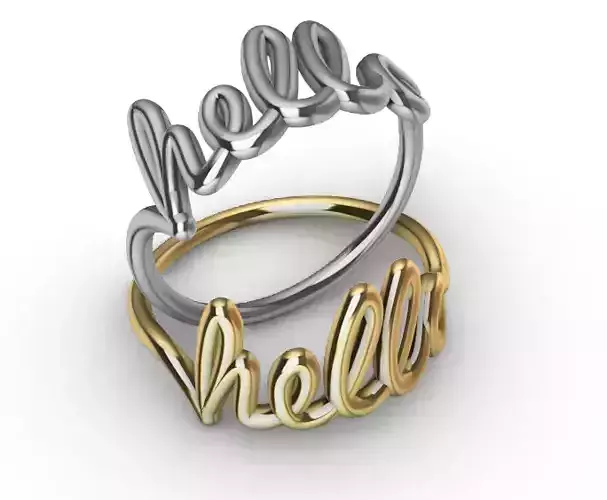 custom name ring