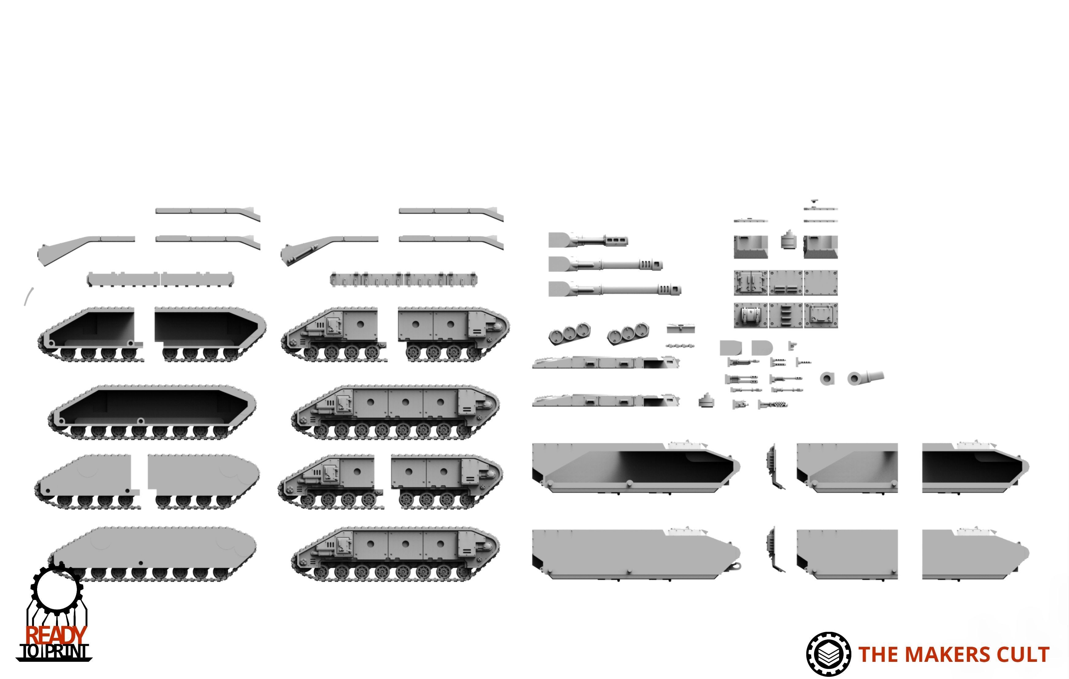 Universal Guard - Heavy Battle Tank 1 3D print model_8