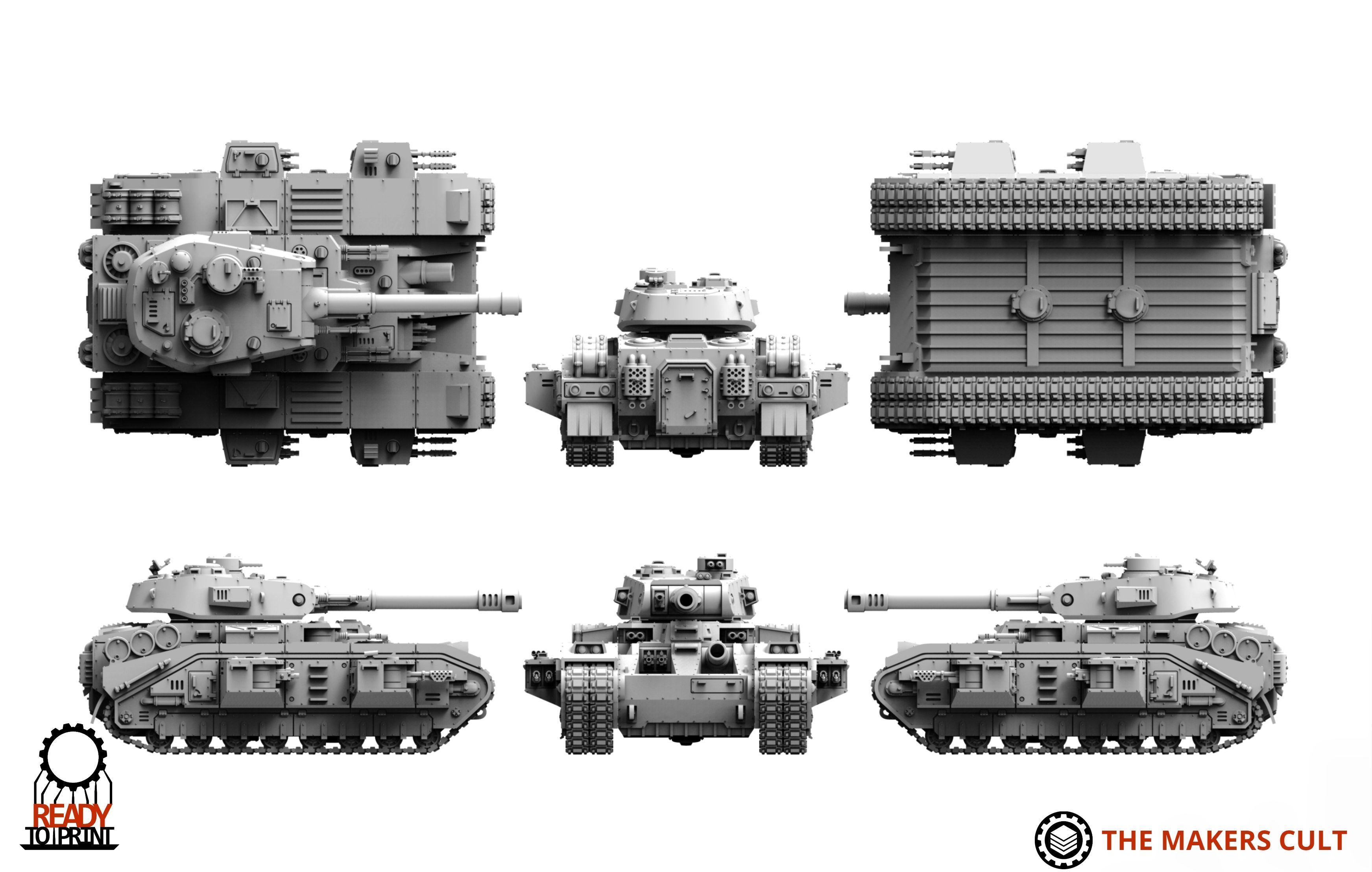 Universal Guard - Heavy Battle Tank 1 3D print model_7