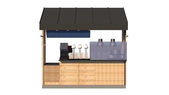 food street stand 3D model