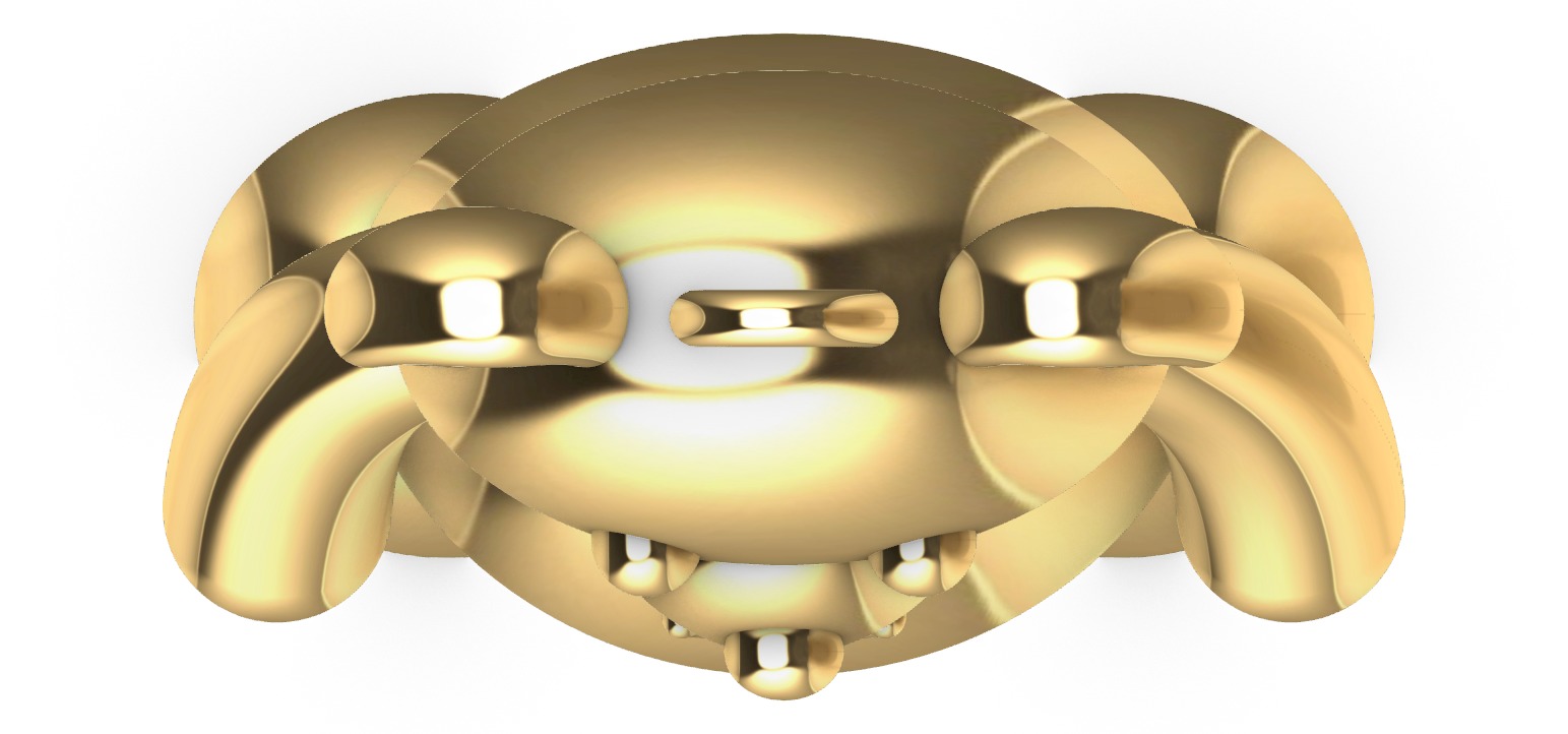 BEAR PENDANT  3D print model_2