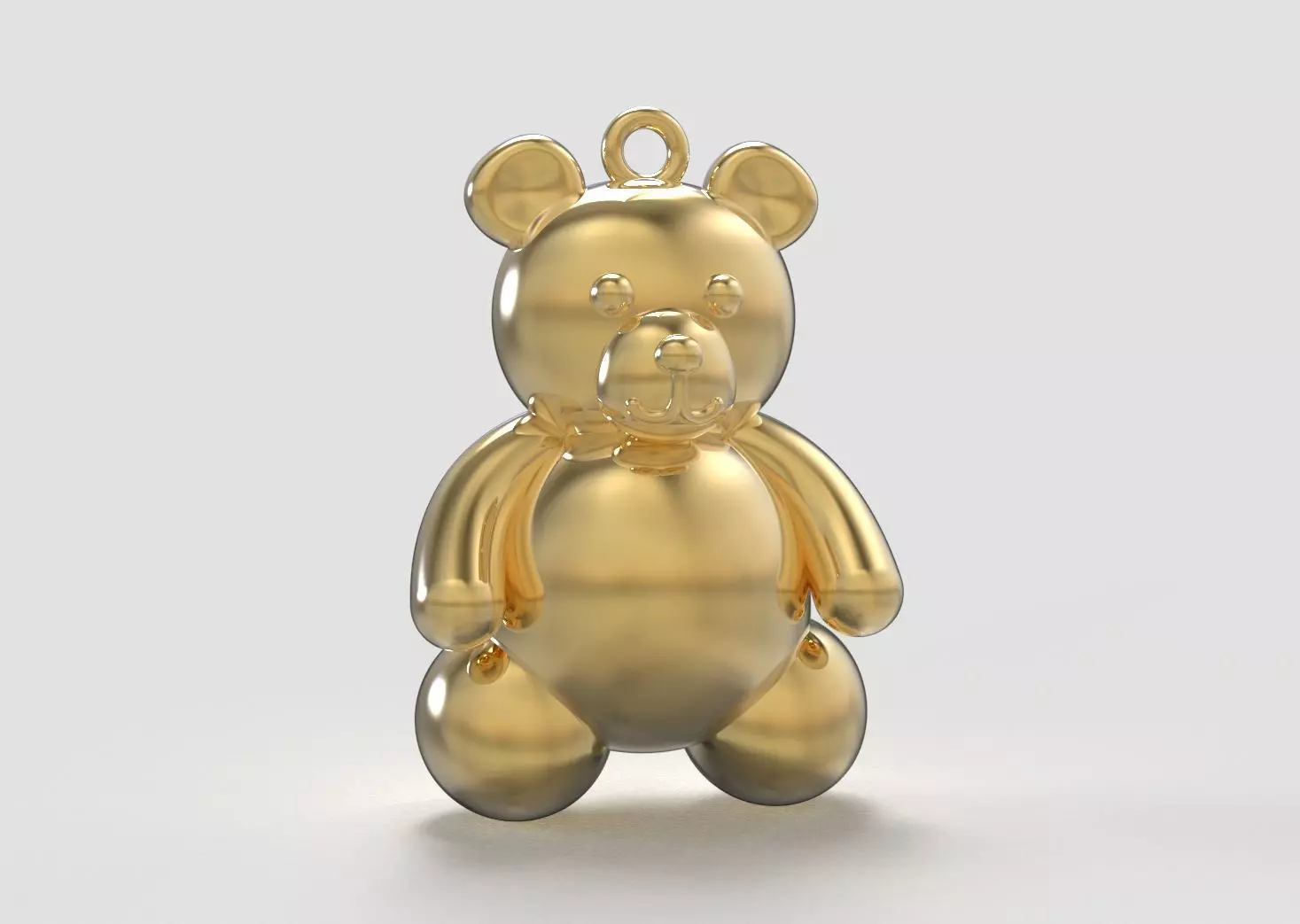 BEAR PENDANT  3D print model_0