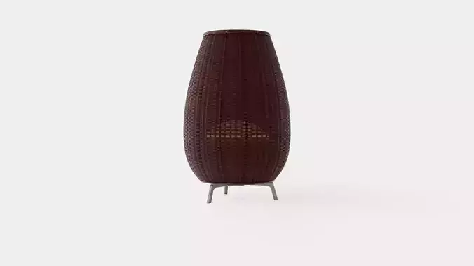 Rattan Dark Lamp