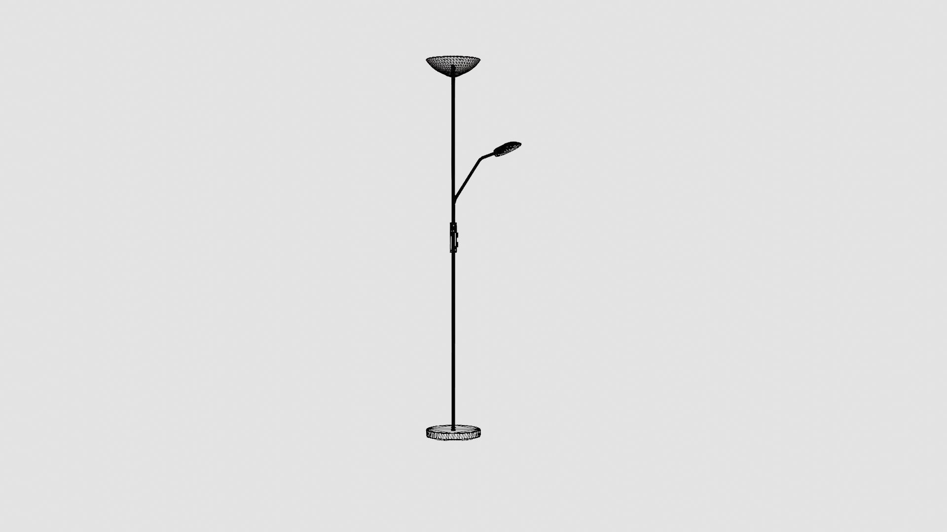 Floor Lamp Low-poly 3D model_8