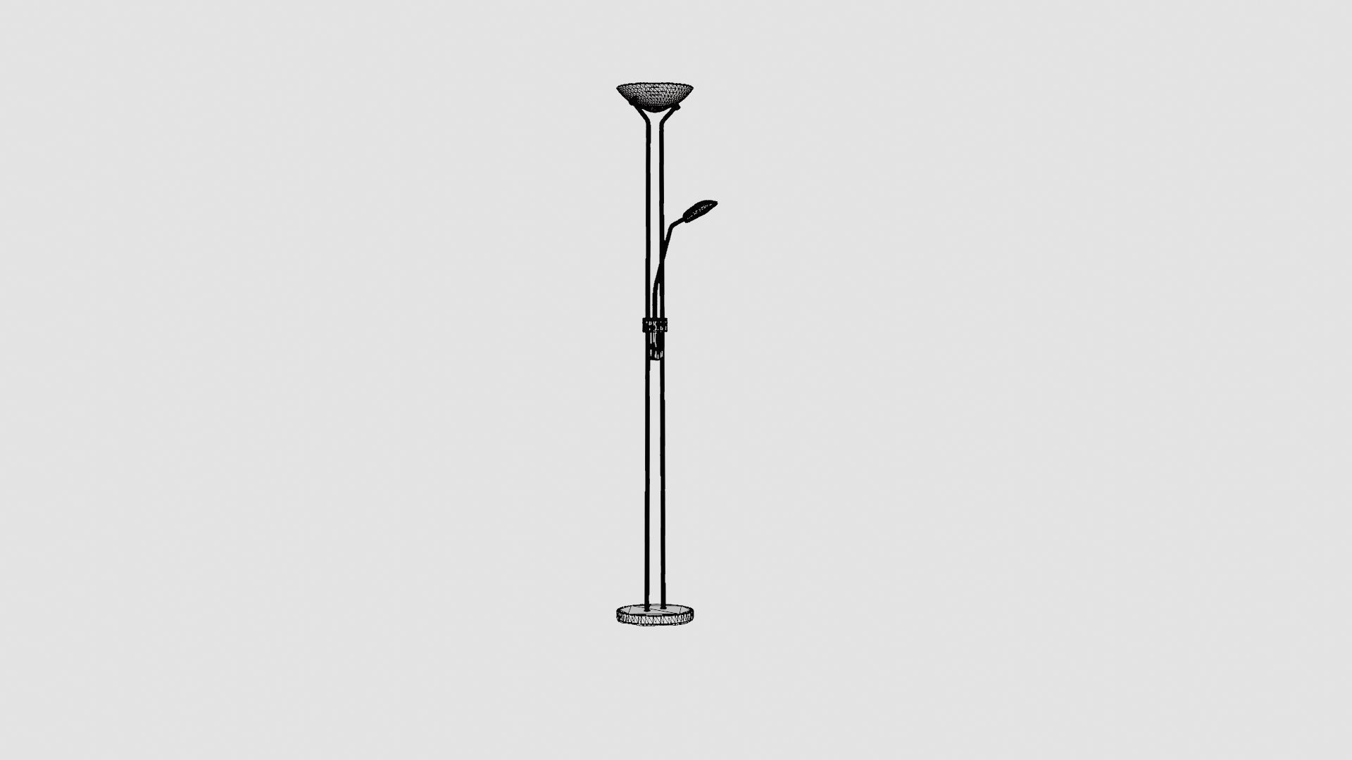 Floor Lamp Low-poly 3D model_7