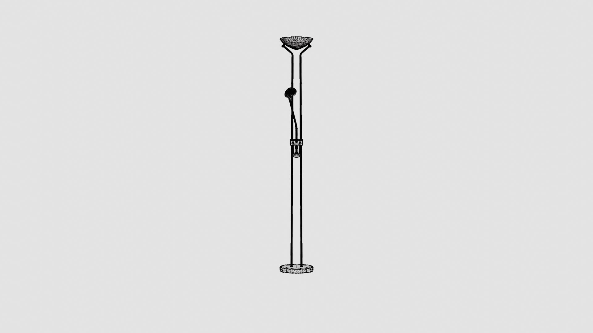 Floor Lamp Low-poly 3D model_6