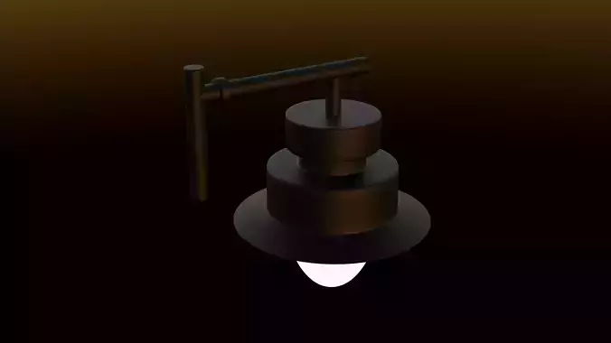 Interior classic design light Low-poly 3D model