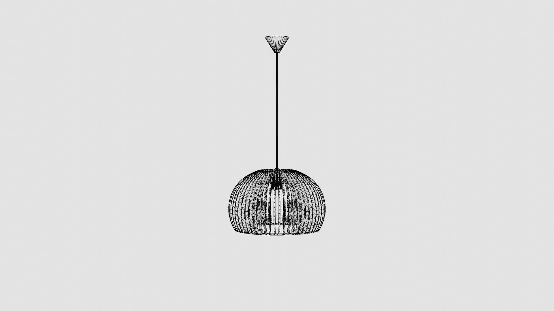 Ceiling Lamp Low-poly 3D model_7