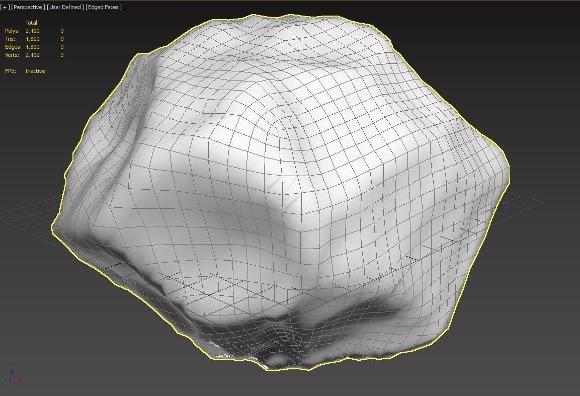 Rock Model 01 Low-poly 3D model_10