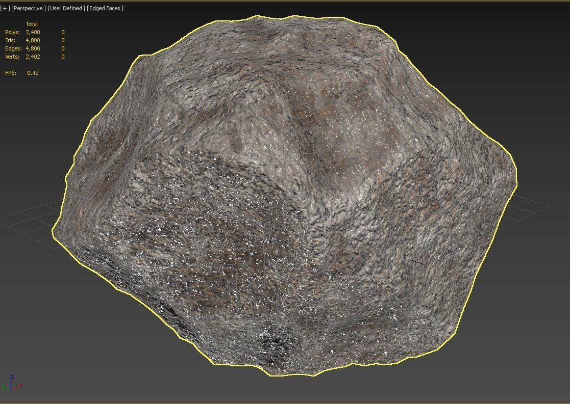 Rock Model 01 Low-poly 3D model_11