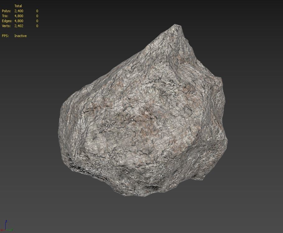 Rock Model 03 Low-poly 3D model_11