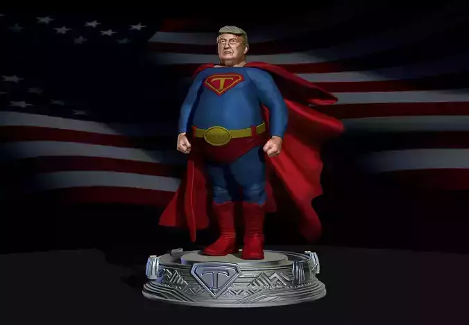 Super Trump File STL OBJ For 3D Printer 3D print model