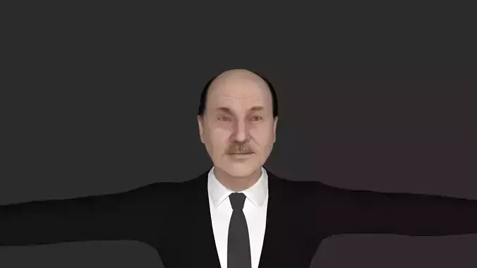 Clement Attlee Hyper Realistic Full Body Fully Rigged Character