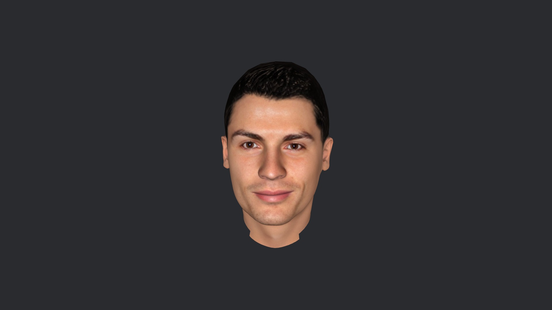 Cristiano Ronaldo Hyper Realistic Body Fully Rigged Character Low-poly 3D model_27