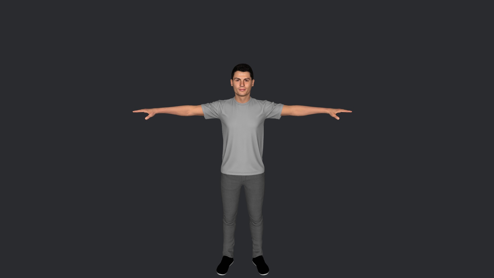 Cristiano Ronaldo Hyper Realistic Body Fully Rigged Character Low-poly 3D model_20