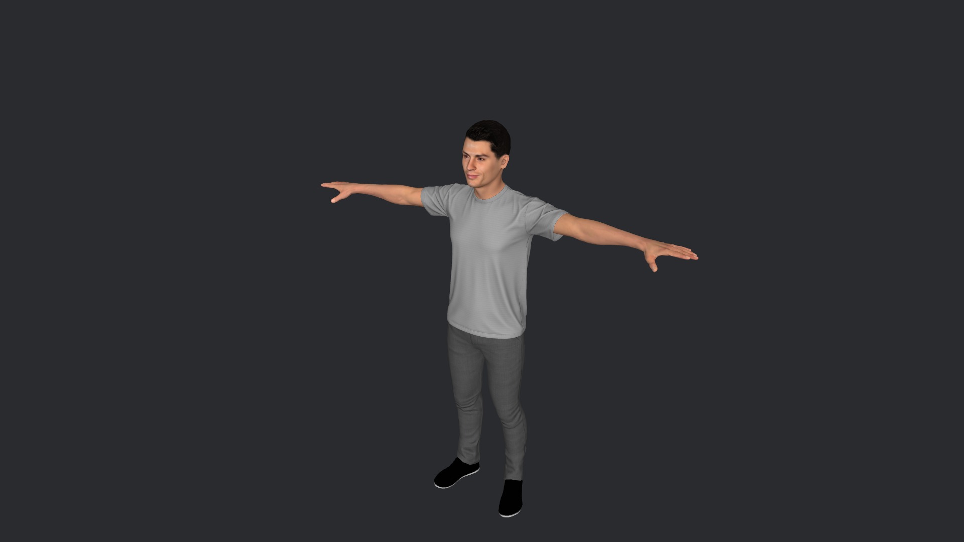 Cristiano Ronaldo Hyper Realistic Body Fully Rigged Character Low-poly 3D model_23