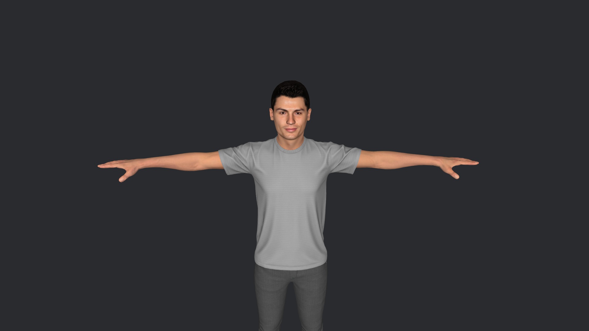 Cristiano Ronaldo Hyper Realistic Body Fully Rigged Character Low-poly 3D model_17