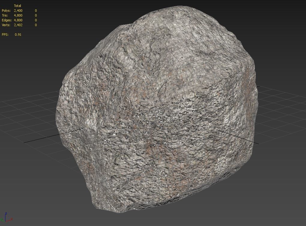 Rock Model 10 Low-poly 3D model_11