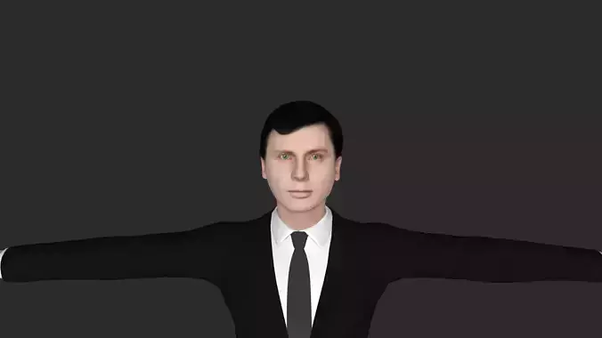 Dan Quayle Hyper Realistic Full Body Fully Rigged 3D Character