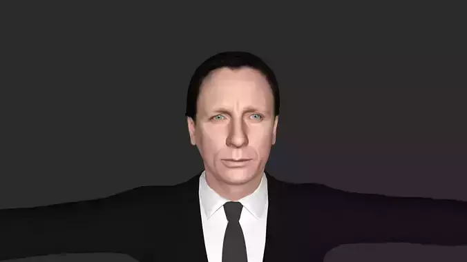 Daniel Craig James Bond Hyper Realistic Body Rigged Character