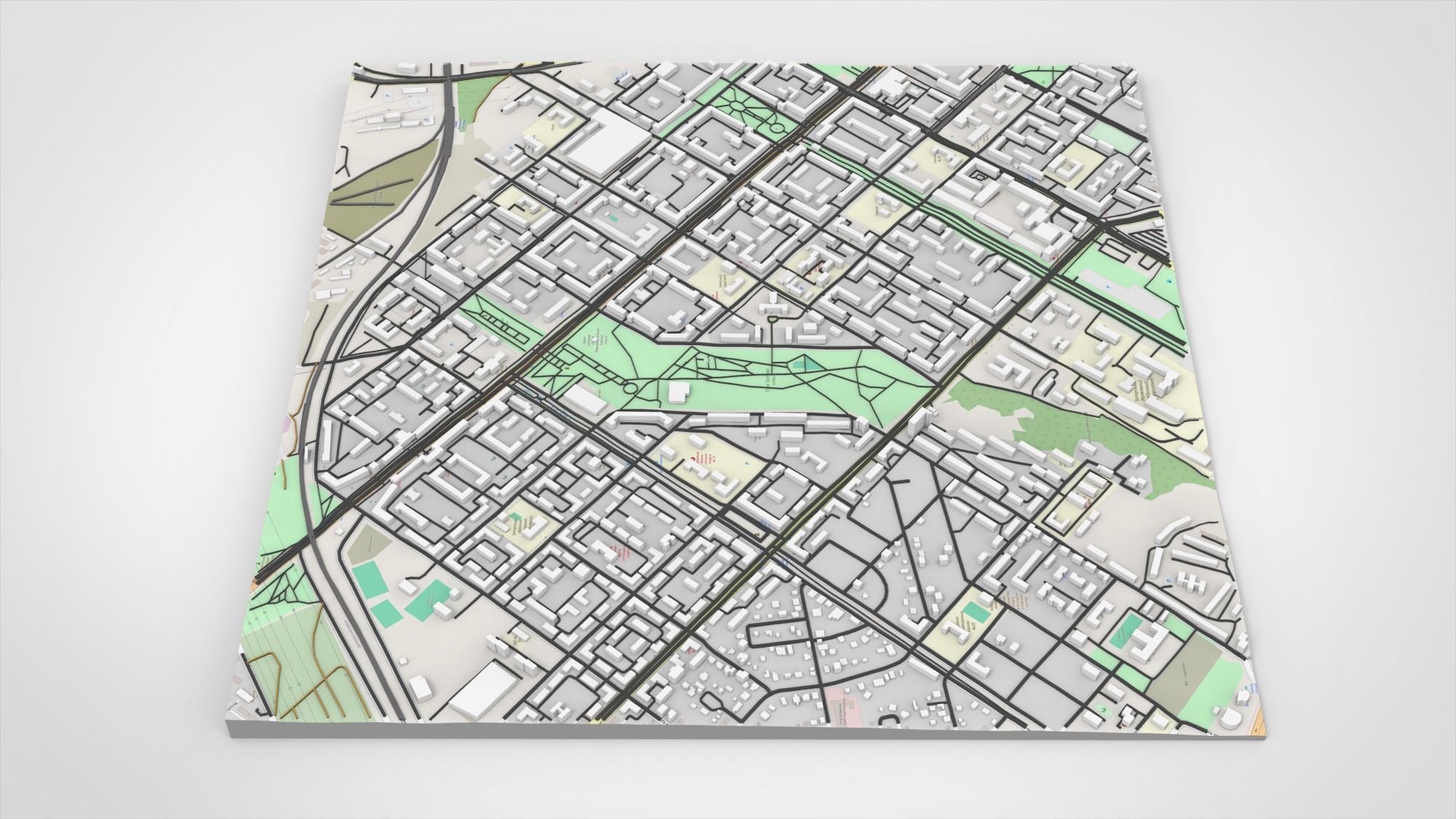 Cityscape Zaporizhzhya Ukraine 3D model_5