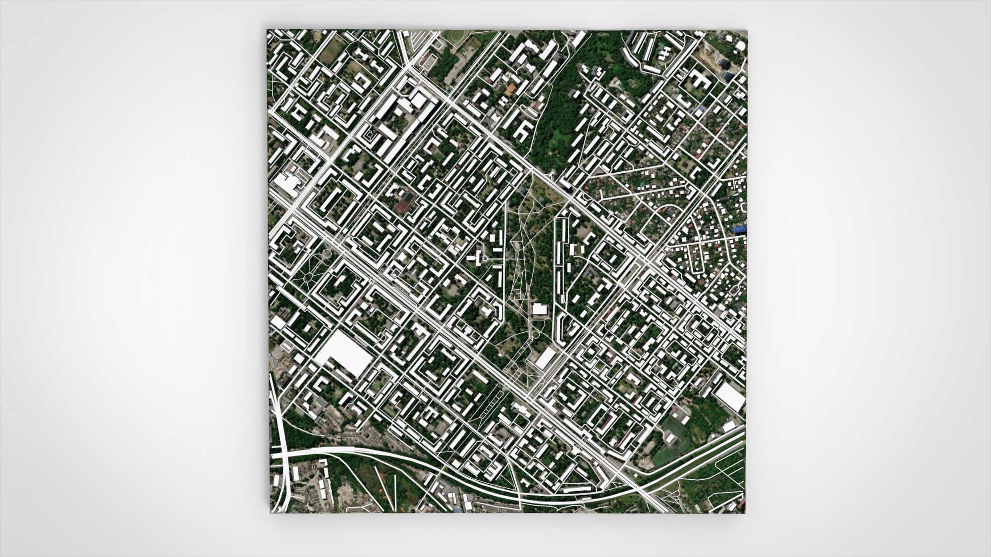 Cityscape Zaporizhzhya Ukraine 3D model_9