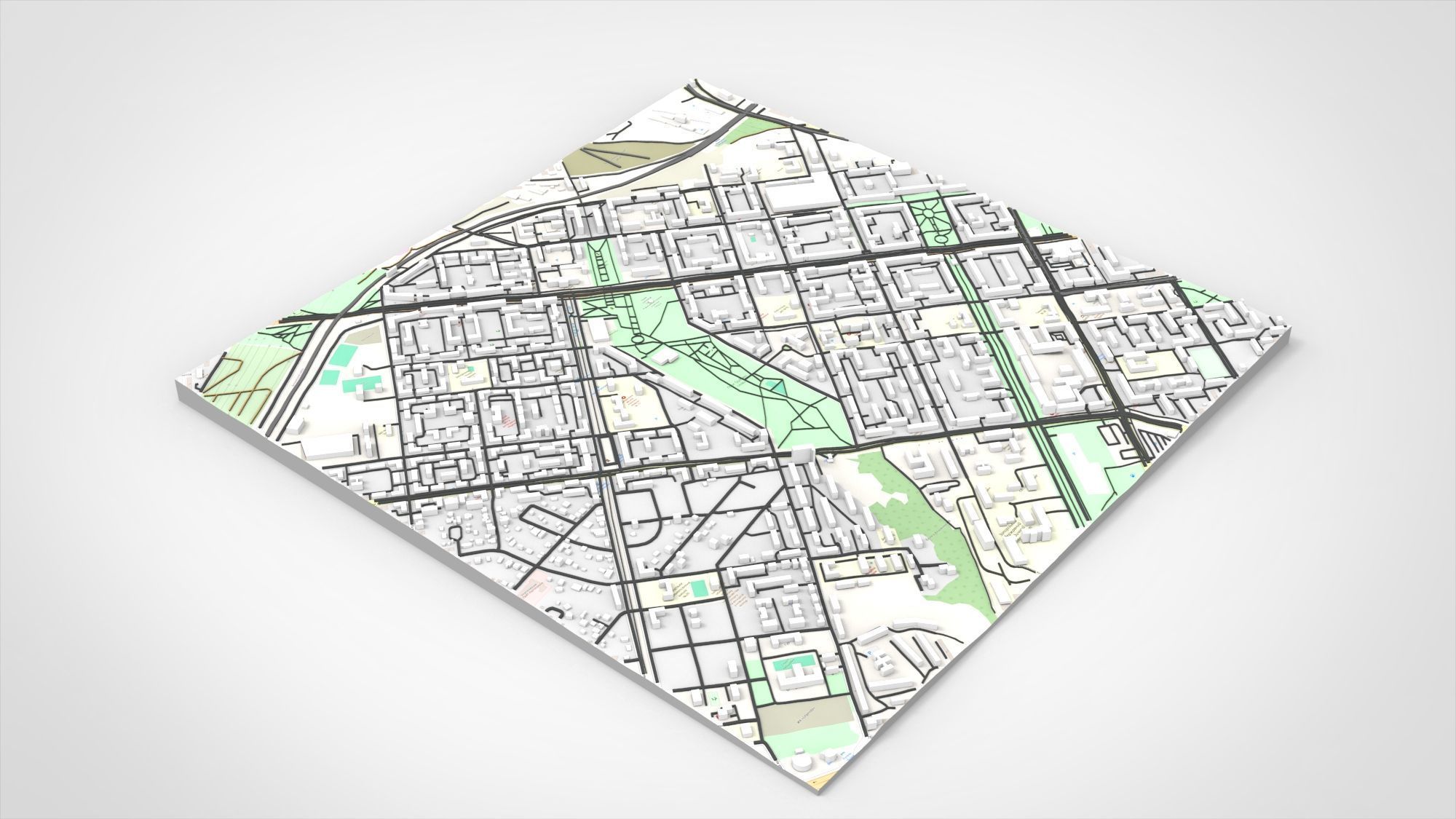 Cityscape Zaporizhzhya Ukraine 3D model_3