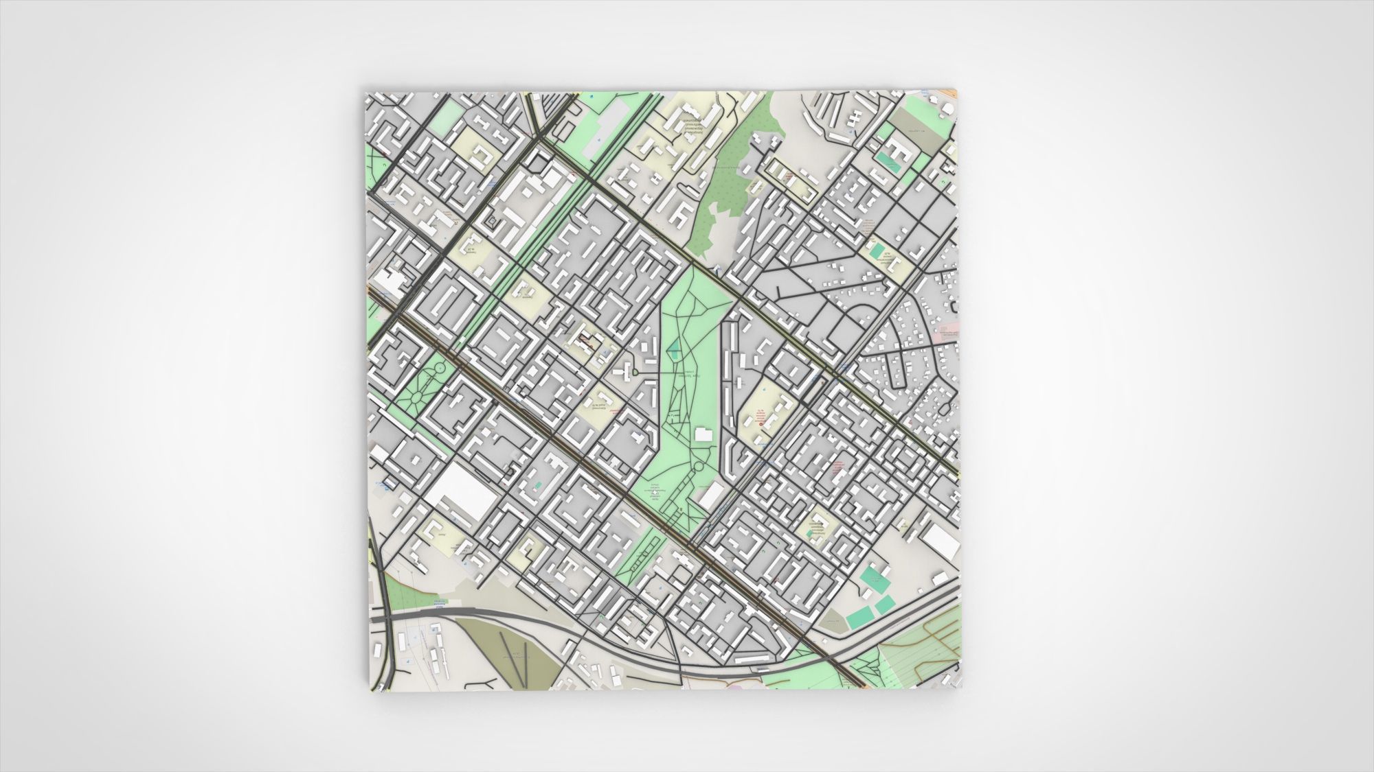 Cityscape Zaporizhzhya Ukraine 3D model_8