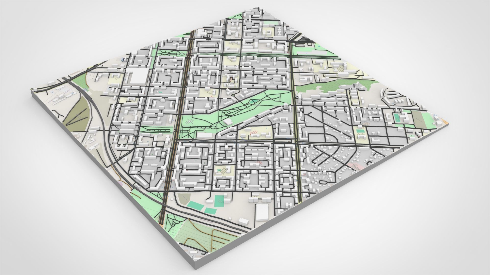 Cityscape Zaporizhzhya Ukraine 3D model_7