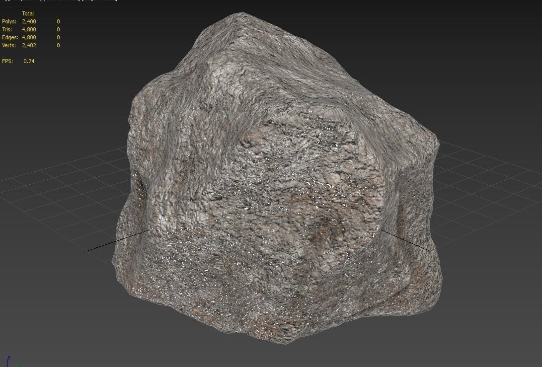 Rock Model 11 Low-poly 3D model_11