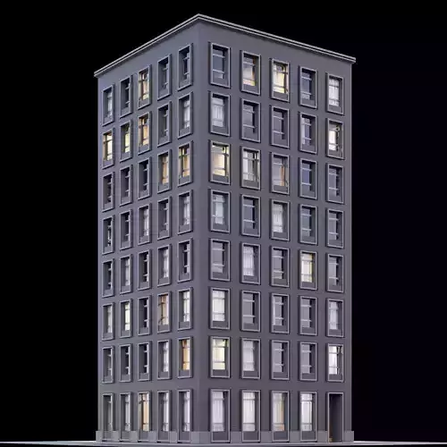Modern commercial building 2 apartment and office block