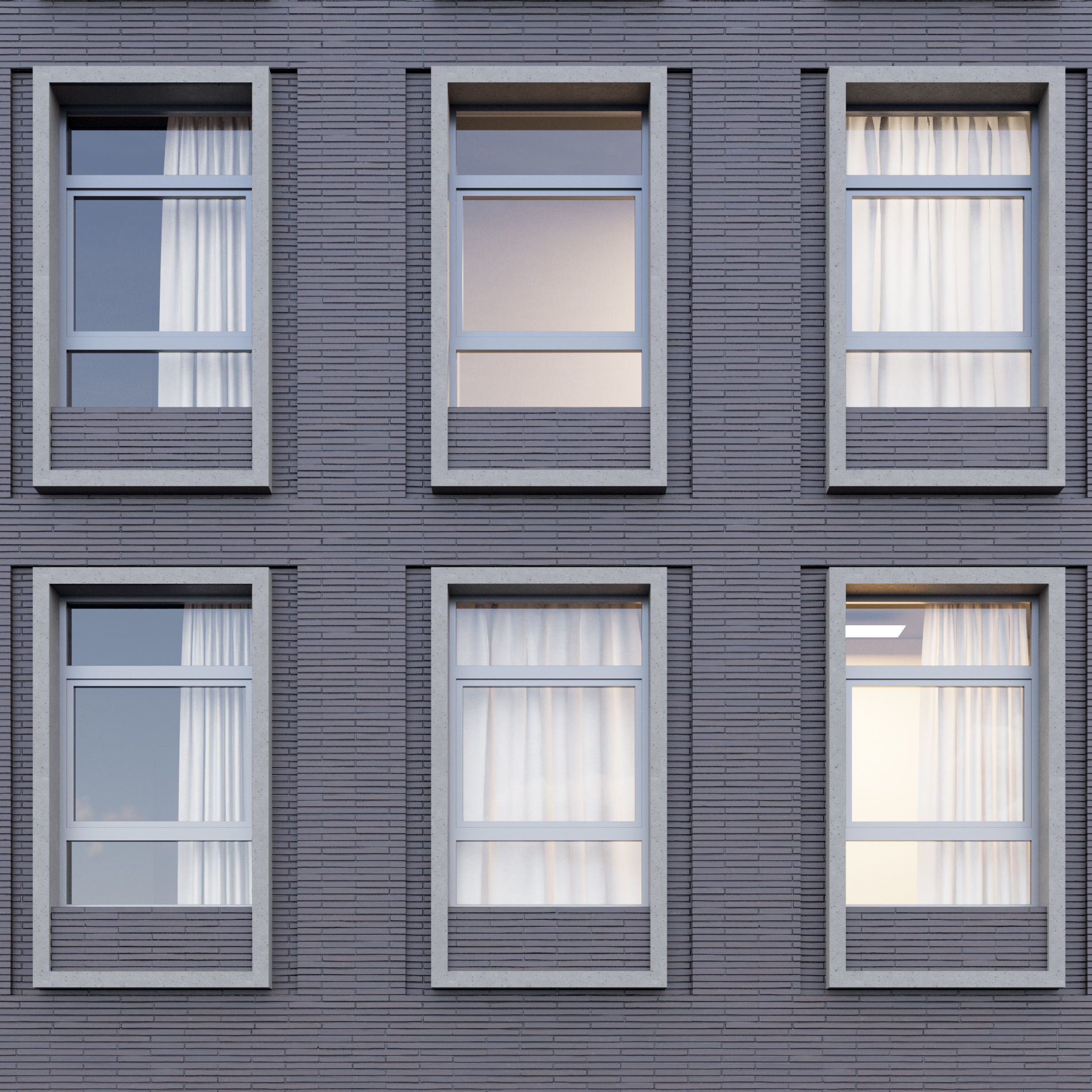 Modern building 2 3D model_9