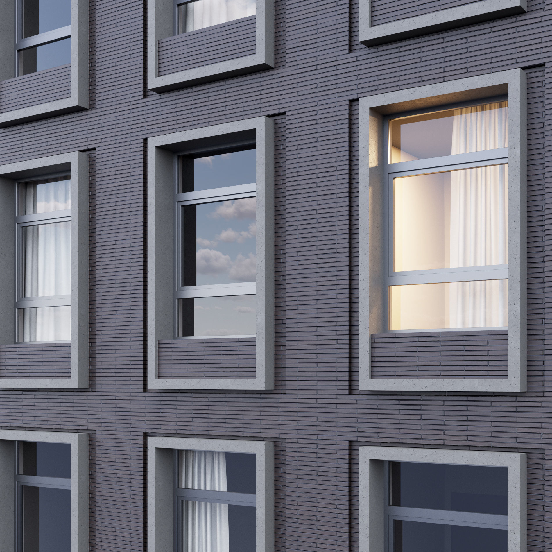 Modern building 2 3D model_10