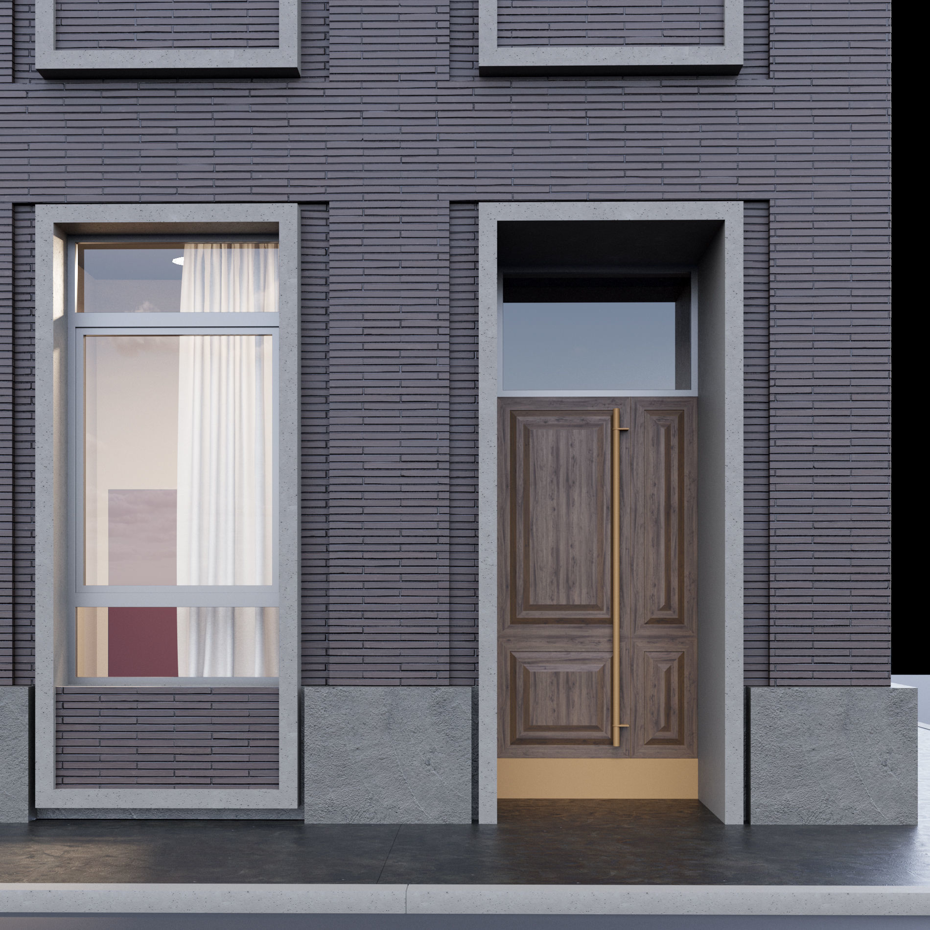 Modern building 2 3D model_11