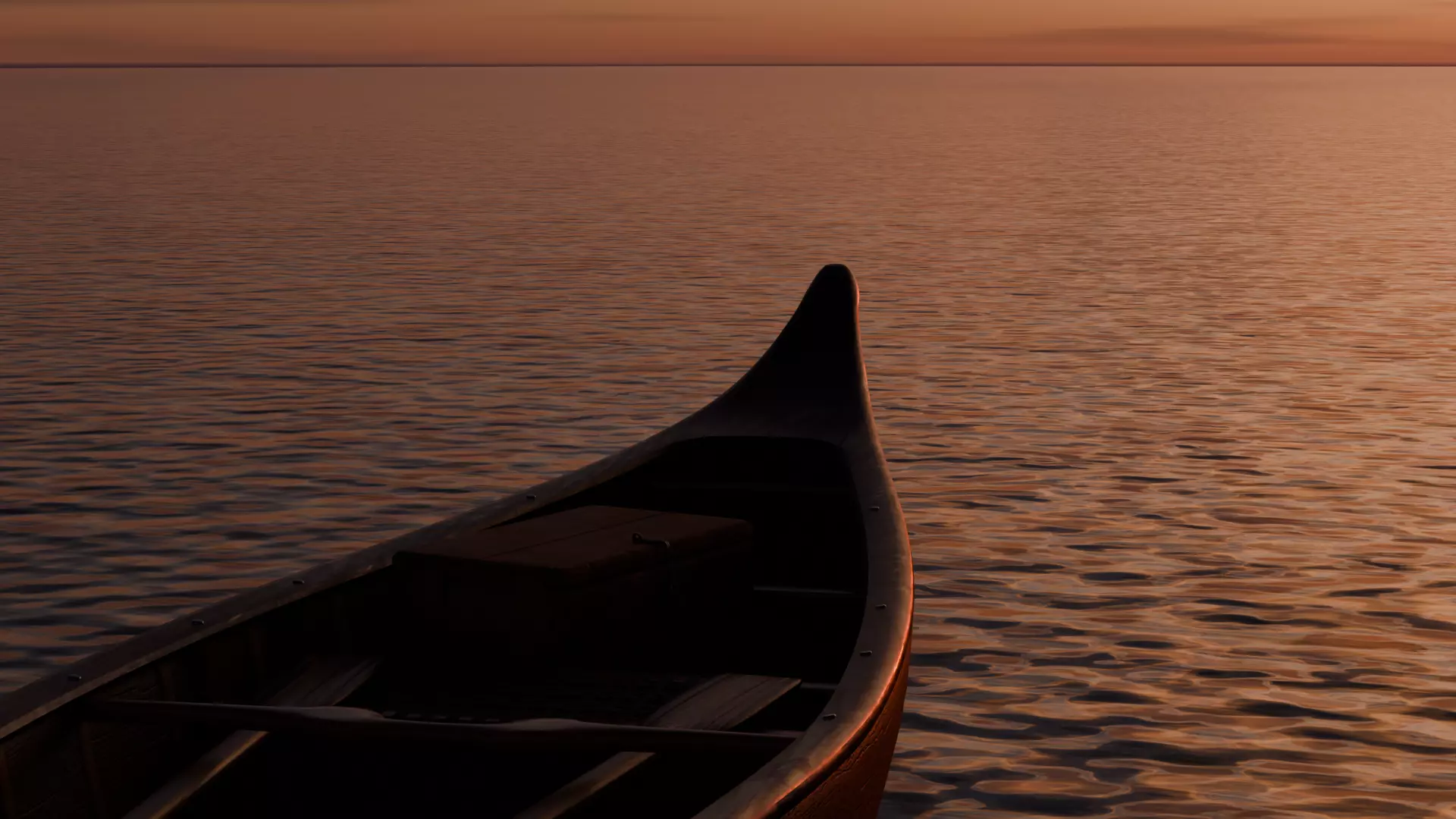 Boat on sea Free 3D model
